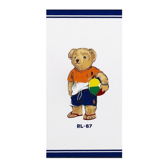 NWT Ralph Lauren Beach Towel, Polo Bear Edition 100% Cotton, 66" (L) x 35" (W) - Picture 1 of 3
